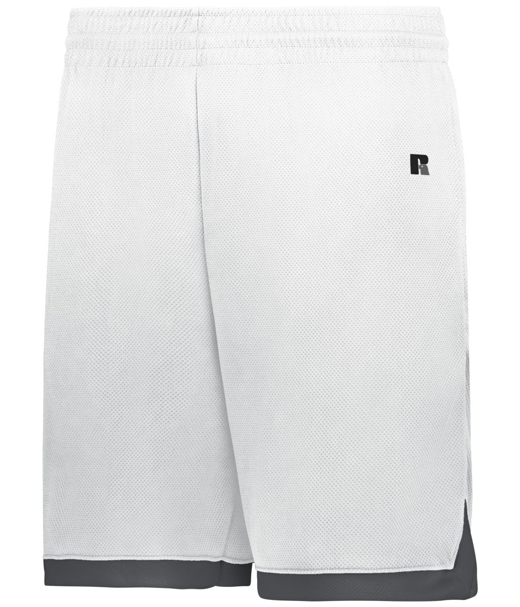 Russell (Team) YOUTH ELITE BASKETBALL SHORTS POWERED BY COOLCORE® 5R4CHB WHITE/STEALTH S