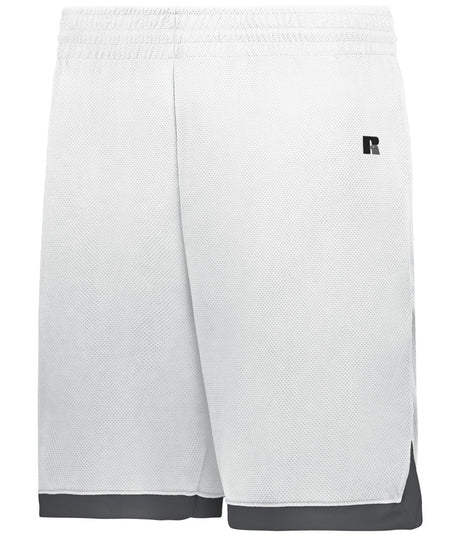 Russell (Team) YOUTH ELITE BASKETBALL SHORTS POWERED BY COOLCORE® 5R4CHB WHITE/STEALTH S