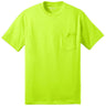 Joe's USA Men's 50/50 Cotton/Poly T-Shirt with Pocket-SafetyGreen T-Shirts Joe's USA Safety Green S