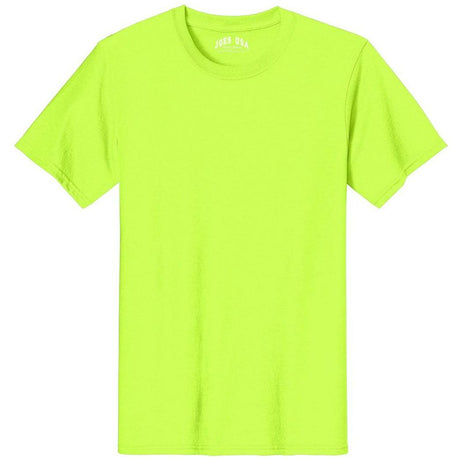 Joe's USA - Versatile 50/50 Cotton/Poly T-Shirts - Safety Green T-Shirts Joe's USA Safety Green (50/50 Cotton Poly) Small
