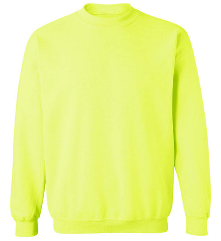 Joe's USA Men's Essential Fleece Crewneck Sweatshirt Joe's USA Small Safety Green