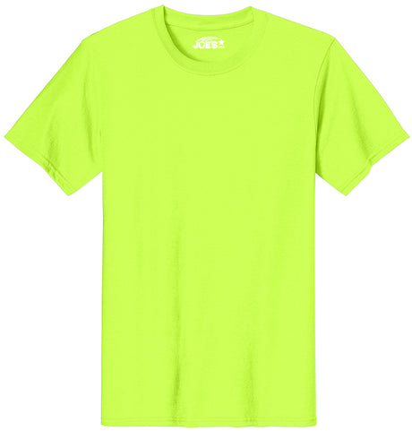 Joe's USA Mens Heavyweight Wholesale 6.1-ounce, 50/50 Cotton Poly T-Shirt - Safety Green - JUSA T-Shirts Joe's USA Safety Green S