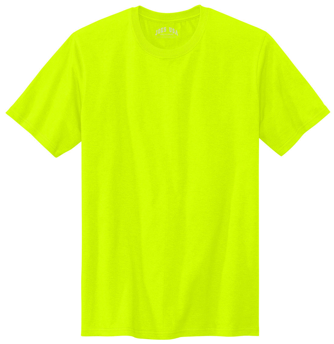 Joe's USA Men's All-American Tee Joe's USA Safety Green Small