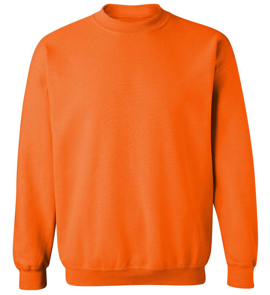 Joe's USA Men's Essential Fleece Crewneck Sweatshirt Joe's USA Small Safety Orange