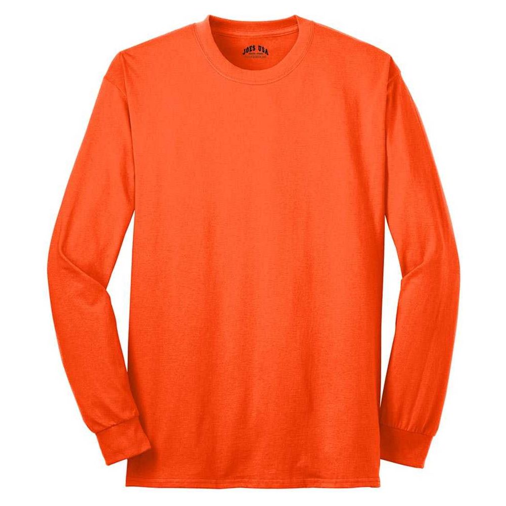 Joe's USA Men's Long Sleeve 50/50 Cotton/Poly T-Shirt Joe's USA Mens Apparel