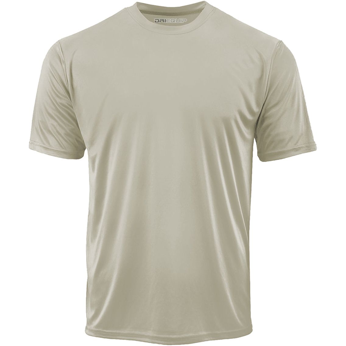 DRIEQUIP Men's Athletic All Sport Training Tee Shirts Activewear DRI-EQUIP Sand