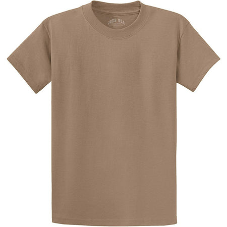 Men's Durable 100% Heavyweight Cotton T-Shirts in Regular, Big, and Tall Sizes Joe's USA Men's Apparel - Sand