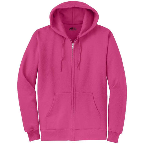 Joe's USA Men's Full Zipper Hoodies - Hooded Sweatshirts in 28 Colors. Sizes S-5XL-Sangria Sweatshirts/Fleece Joe's USA Sangria S