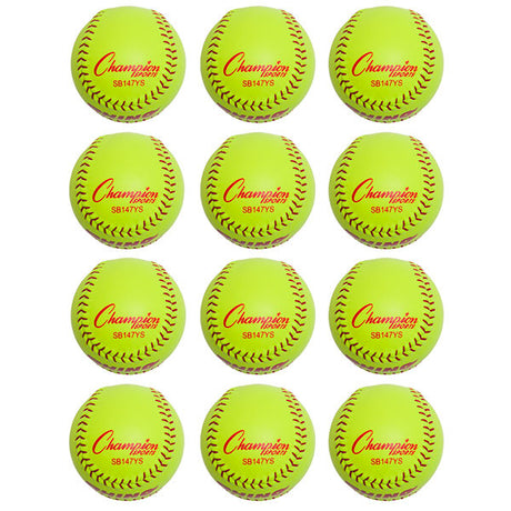 Champion Sports 11" SYNTHETIC LEATHER POLY CORE SOFTBALL