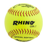 12" LEATHER POLY CORE SOFTBALL, NFHS APPROVED