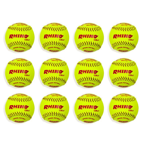 Champion Sports 12" SYNTHETIC LEATHER POLY CORE SOFTBALL, NFHS APPROVED
