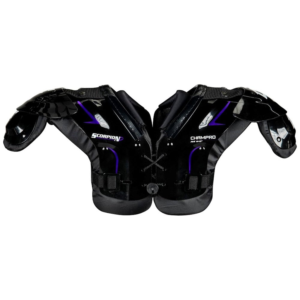 SCORPION YOUTH SHOULDER PAD | Champro FPSC Black Youth 2X - Small Accessories
