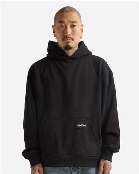 Shaka Wear Men's Essential Super Heavyweight Hooded Sweatshirt - Shaka Wear SHEHP Black S Sweatshirts