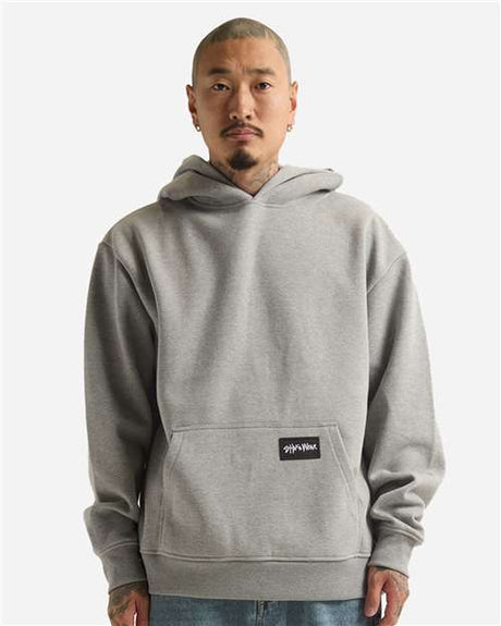 Shaka Wear Men's Essential Super Heavyweight Hooded Sweatshirt - Shaka Wear SHEHP Heather Grey S Sweatshirts