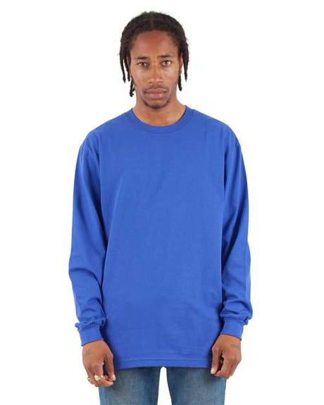 Shaka Wear Men's Max Heavyweight Long Sleeve T-Shirt - Shaka Wear SHMHLS Royal S Long Sleeve T-Shirts