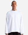 Shaka Wear Men's Max Heavyweight Oversized Long Sleeve T-Shirt - Shaka Wear MOL White S Long Sleeve T-Shirts