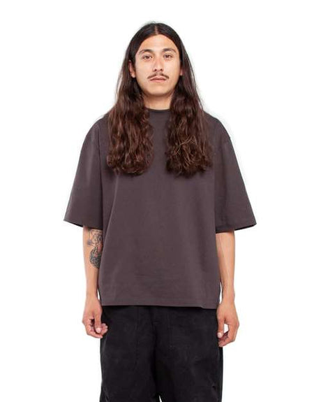 Shaka Wear Men's Max Heavyweight Oversized T-Shirt - Shaka Wear SHMHO Off Black S Short Sleeve T-Shirts