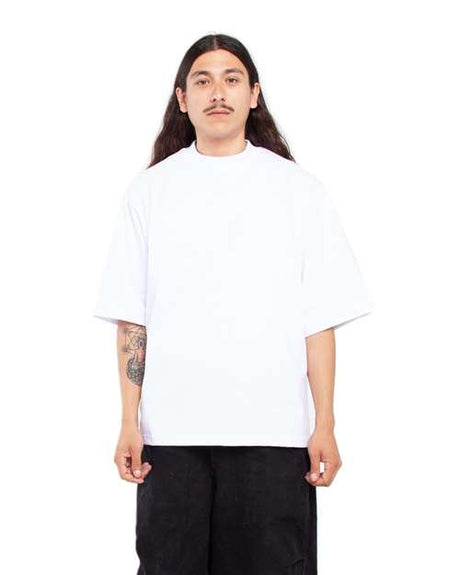 Shaka Wear Men's Max Heavyweight Oversized T-Shirt - Shaka Wear SHMHO White S Short Sleeve T-Shirts