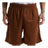 Shaka Wear Men's Mesh PE Gym Shorts - Shaka Wear SHMPS Mocha S