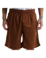Shaka Wear Men's Mesh PE Gym Shorts - Shaka Wear SHMPS Mocha S