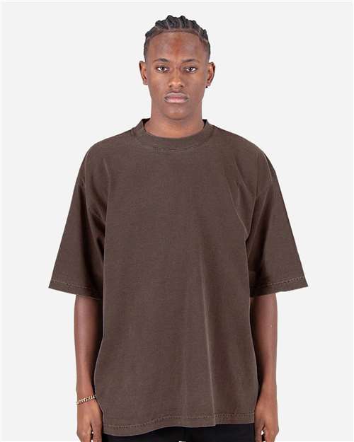 Shaka Wear Unisex Garment - Dyed Drop - Shoulder T-Shirt - Shaka Wear SHGDD Mocha S Short Sleeve T-Shirts