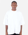 Shaka Wear Unisex Garment - Dyed Drop - Shoulder T-Shirt - Shaka Wear SHGDD White S Short Sleeve T-Shirts