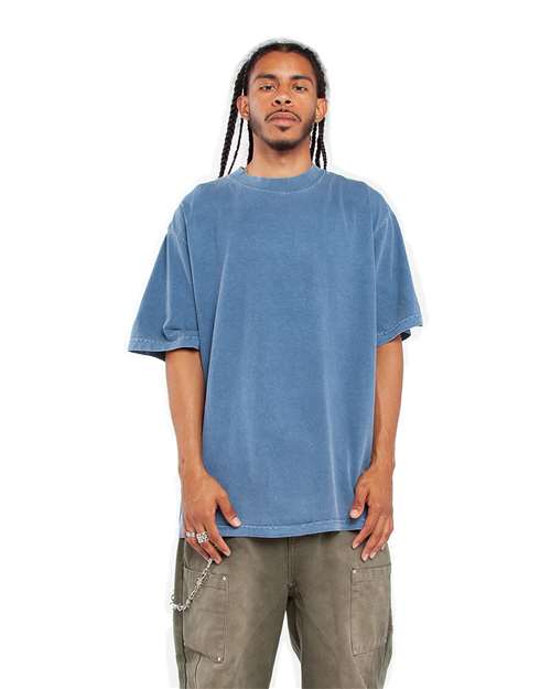 Shaka Wear Unisex Garment - Dyed T-Shirt - Shaka Wear SHGD Washed Denim XS Short Sleeve T-Shirts