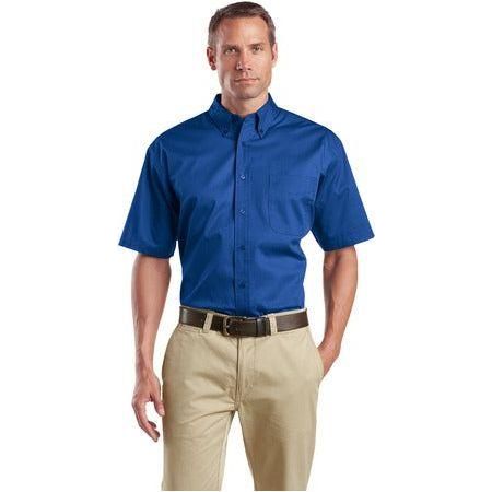 Short Sleeve SuperPro Twill Shirt Royal X - Small