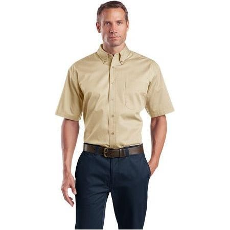 Short Sleeve SuperPro Twill Shirt Stone X - Small