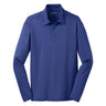 Silk Touch Performance Long Sleeve Polo Royal X - Small Polos/Knits