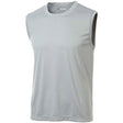 Men's Sleeveless Athletic Tee Shirt. Sizes XS-4XL Activewear DRI-EQUIP Silver XS
