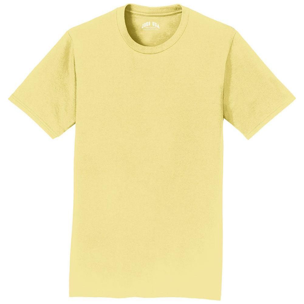 Soft Cotton Lightweight T-Shirt for Men by Joe's USA in Sizes S - 6XL Trophy Gold S Short Sleeve T-Shirts