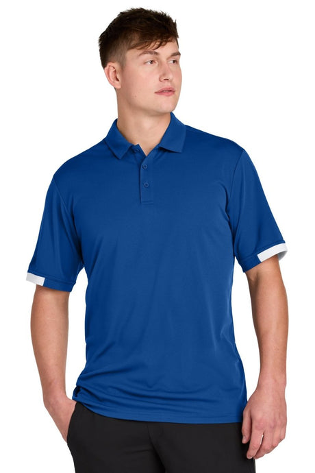 Sport - Tek ® Club Colorblock Polo ST444 - Sport - Tek ST444 True Royal/ White XS Polos/Knits