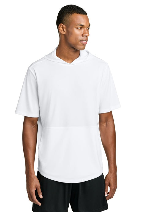 Sport - Tek ® Club Short Sleeve Hoodie ST445 White XS Hoodies