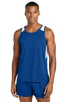 Sport - Tek ® Club Track Tank ST446 True Royal/ White XS Tank Tops