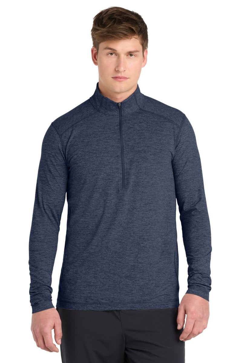 Sport - Tek ® Exchange 1.5 Long Sleeve 1/2 - Zip. ST711 - Sport - Tek ST711 Dark Denim Heather XS Sweatshirts/Fleece