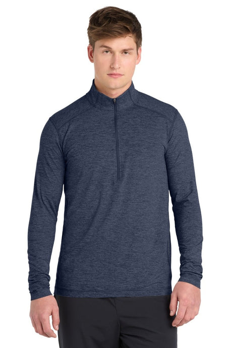 Sport - Tek ® Exchange 1.5 Long Sleeve 1/2 - Zip. ST711 - Sport - Tek ST711 Dark Denim Heather XS Sweatshirts/Fleece