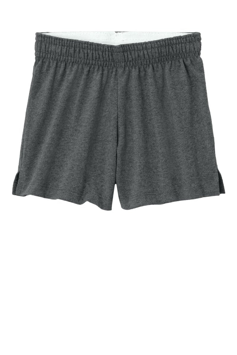 Sport - Tek ® Girls Jersey Knit Squad Short YGST311 - Sport - Tek YGST311 Dark Grey Heather XS Bottoms