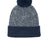 Sport - Tek ® Halftime Heather Pom Beanie STC68 - Sport - Tek STC68 True Navy/ Silver OSFA Beanies