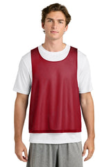 Sport - Tek ® Lacrosse Reversible Pinnie ST512 - Sport - Tek ST512 Deep Red/ White XS Pinnies
