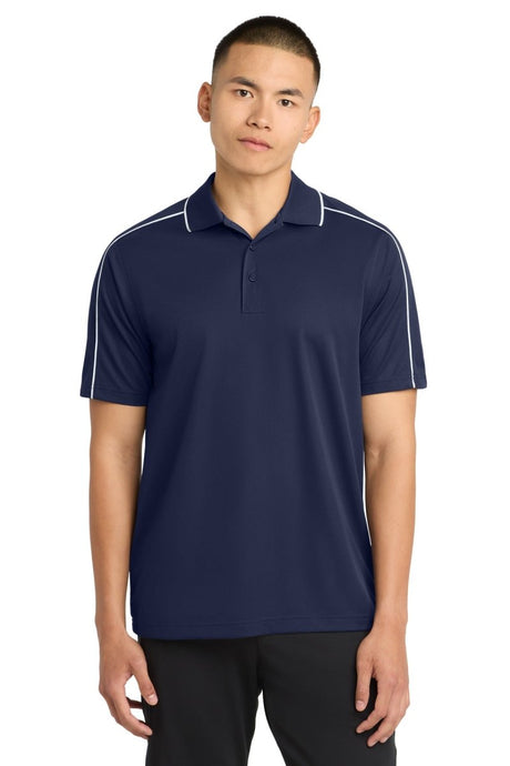 Sport - Tek ® Micropique Sport - Wick ® Piped Polo. ST653 - Sport - Tek ST653 True Navy/ White XS Activewear