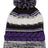 Sport - Tek ® Pom Pom Team Beanie. STC21 - Sport - Tek STC21 Purple/ Black/ White OSFA Beanies