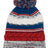 Sport - Tek ® Pom Pom Team Beanie. STC21 - Sport - Tek STC21 True Red/ True Royal/ White OSFA Beanies