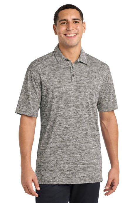 Sport - Tek ® PosiCharge ® Electric Heather Polo. ST590 - Sport - Tek ST590 Black Electric XS Polos/Knits