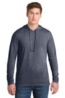 Sport - Tek ® PosiCharge ® Tri - Blend Wicking Long Sleeve Hoodie ST406 - Sport - Tek ST406 True Navy Heather XS Sweatshirts/Fleece