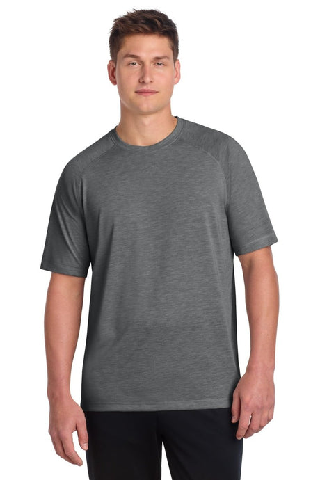 Sport - Tek ® PosiCharge ® Tri - Blend Wicking Raglan Tee. ST400 - Sport - Tek ST400 Dark Grey Heather XS Tri - Blend T-Shirts