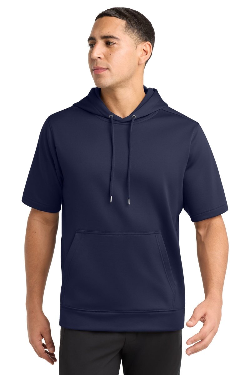 Sport - Tek ST251 Sport - Wick Fleece Short Sleeve Hooded Pullover Navy XS Sweatshirts/Fleece