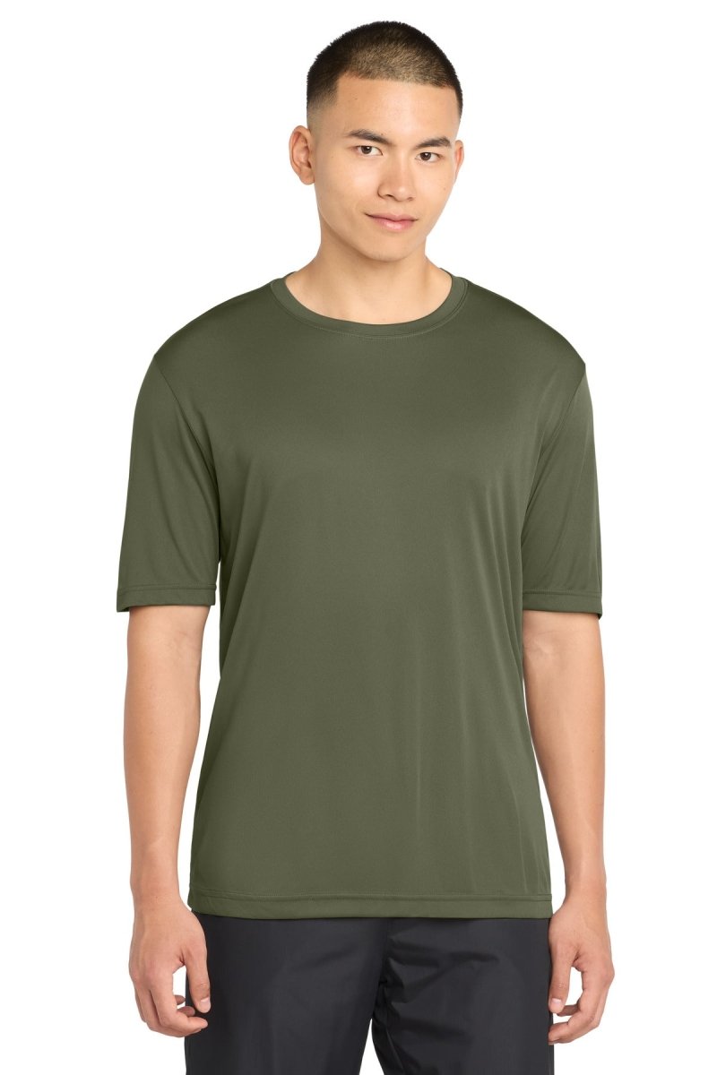 Sport - Tek ST350 PosiCharge Competitor Tee | Lightweight Moisture - Wicking Performance T-Shirt Olive Drab Green XS Short Sleeve T-Shirts