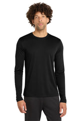 Sport - Tek ST420LS Posi - UV Pro Long Sleeve Tee | UPF 50 Sun Protection Performance Shirt Black XS Long Sleeve T-Shirts
