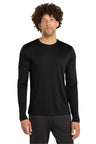 Sport - Tek ST420LS Posi - UV Pro Long Sleeve Tee | UPF 50 Sun Protection Performance Shirt Black XS Long Sleeve T-Shirts